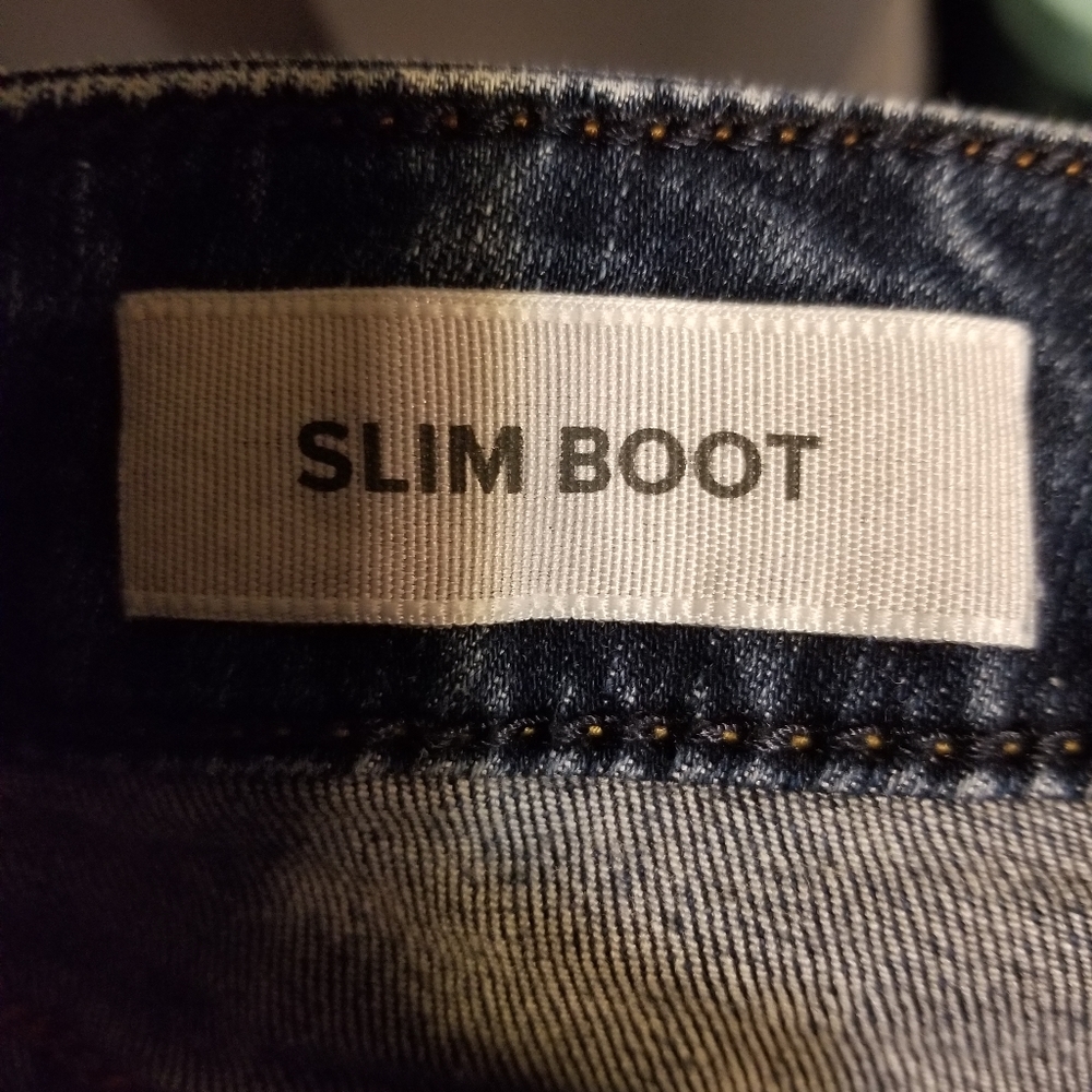 TORRID 22 S SLIM BOOT blue stretch boot denim jeans - Picture 8 of 9